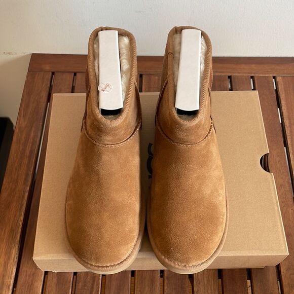 UGG Classic Mini Side Logo II Chestnut Women Size 7 - Picture 6 of 15